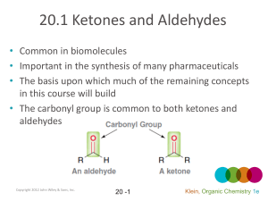ch20 Aldehydes and Ketones