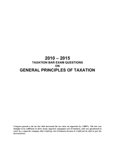 2010 - 2015 - General Principles