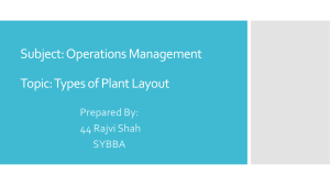Types of Plant Layout in Operations Management