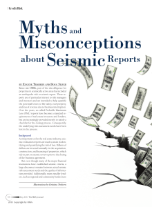 RMAPaper-Myths and missconcepts about Seismic Reports