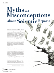 Myths & Misconceptions About Seismic Reports