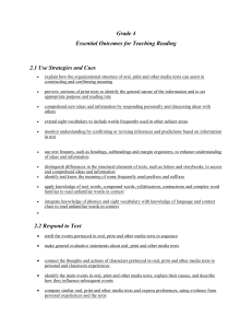 Grade 4 Reading Outcomes