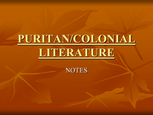 Puritan OPP notes