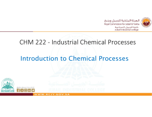 Introduction to chemical Processes