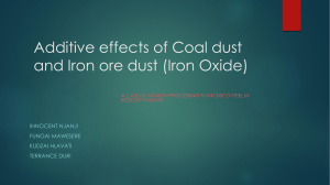 Group 6 Additive effects of Coal dust and Iron ore