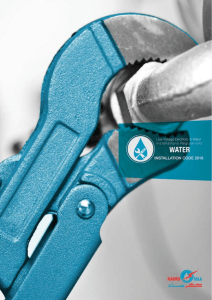 Water Installation Code 2016