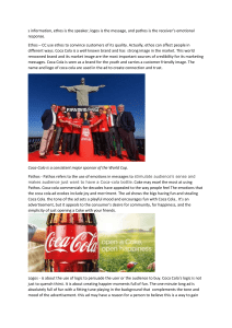 Ethos, Pagos, Logos Coca-cola