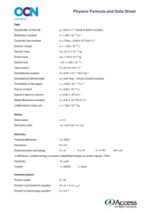 Physics formula and data sheet (3)