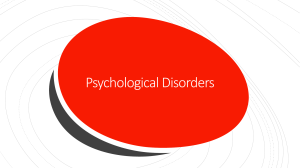 psych Disorder PPT