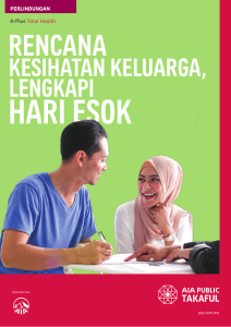 Takaful of A-Plus Total Health Brochure