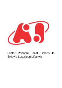 Prefer Portable Toilet Cabins to Enjoy a Luxurious Lifestyle