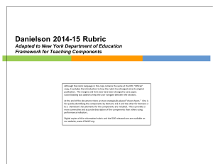 danielson 2014-2015 rubric