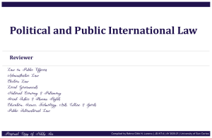 POLI Political and Public International Law REVIEWER