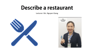 Describe a restaurant