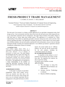 FRESH-PRODUCT TRADE MANAGEMENT