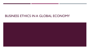 Business ethics in a global economy