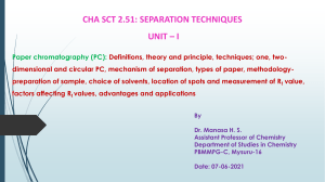 paper Chromatography