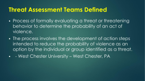 Threat Assessment Teams Handout