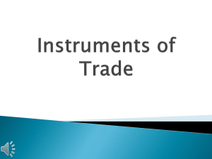 Instruments of Trade (Grade 9)
