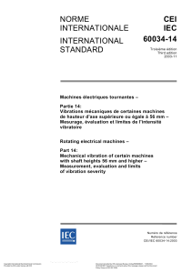 IEC 60034-14 (MECHANICAL VIBRATION)