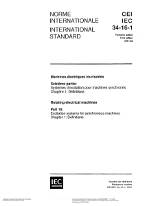 IEC 60034-16 (SYNCHRONOUS MACHINES EXCITATION SYSTEM - 1)