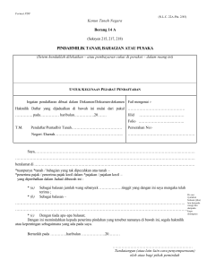 Borang 14A Used in Transfer of Property in Malaysia