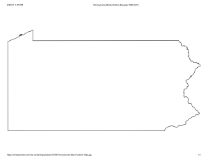 Pennsylvania-Blank-Outline-Map