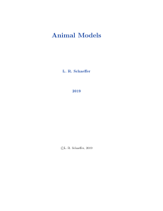 Animal Models - L. R. Schaeffer