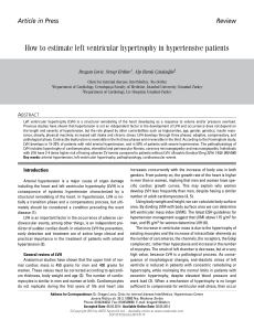 How to estimate left ventricular hypertrophy in hypertensive patients