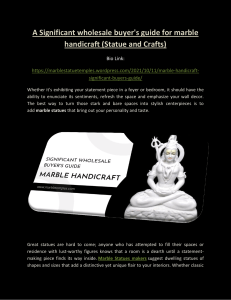 A Significant Wholesale Buyer's Guide For Marble Handicraft
