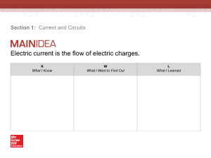 Chapter 22 current and circuits Section-1