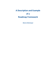 Roadmap Framework v0.97 - Tutorial to create integrated planning roadmaps at varying levels of abstraction