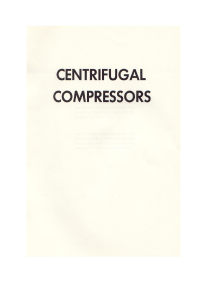 Centifugal Compressors