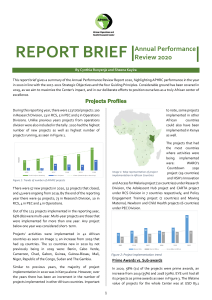 Report Brief - Annual Strategic Performance Report 2020  Final