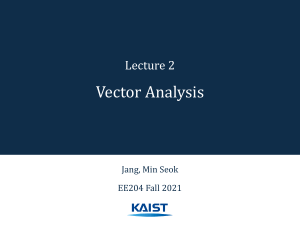 2.Vector analysis