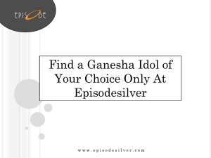 Find a Ganesha Murti of Your Choice Only At Episodesilver