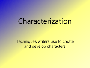 Characterization PowerPoint