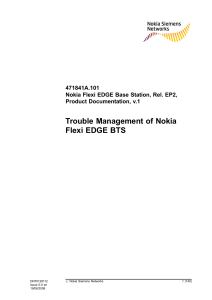 Trouble Management of Nokia Flexi EDGE B