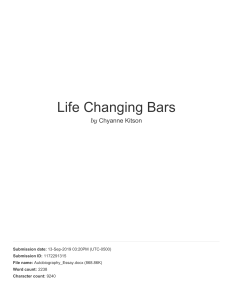 Life Changing Bars