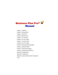 Business Plan Pro® Manual ( PDFDrive )