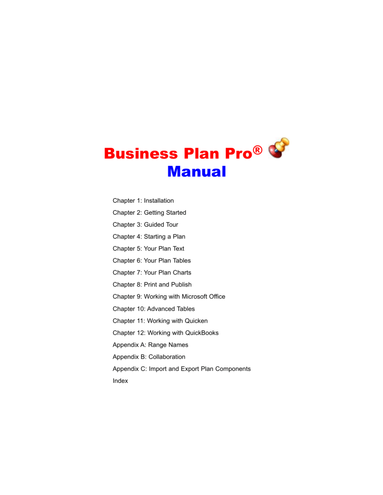 business plan manual