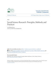 Social Science Research  Principles Methods and Practices
