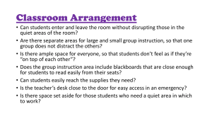 Classroom Arrangement