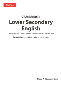 Cambridge Lower Secondary English Stage 7 Textbook