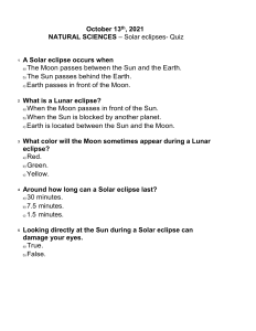 Quiz eclipses (2)