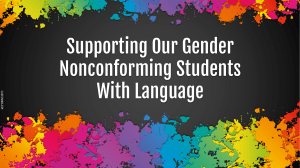 Gender Pronouns Presentation - Program Council