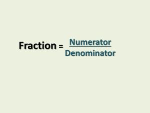 Fractions Notes Oct 11-12th 2021