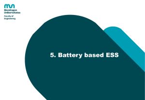 Battery based ESS Technologies