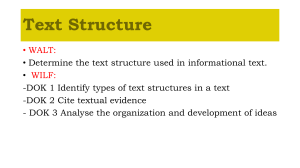 Text Structure (1)
