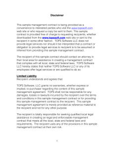 sample management agreement - topssoft(dot)com